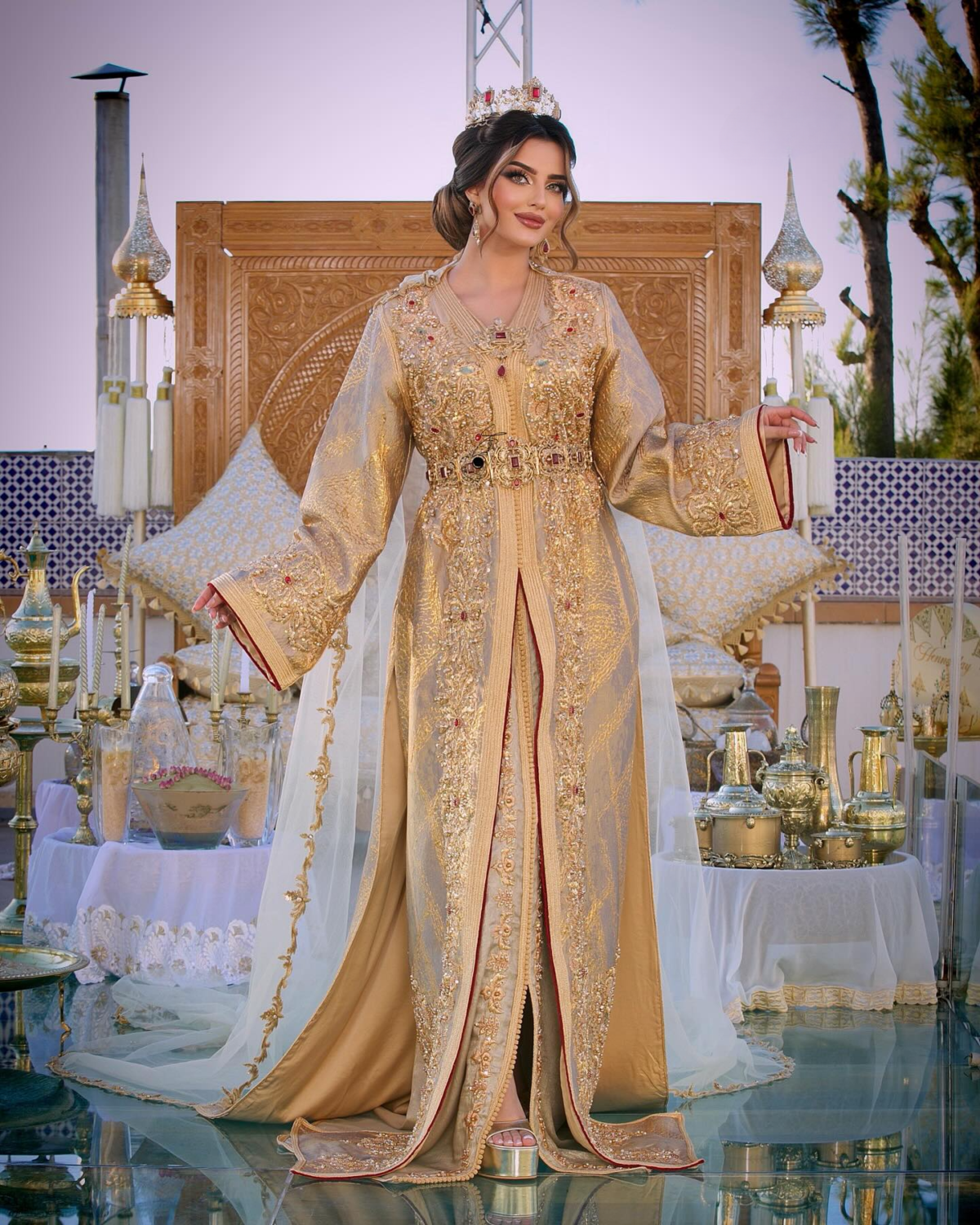 caftan de mariage en brocard